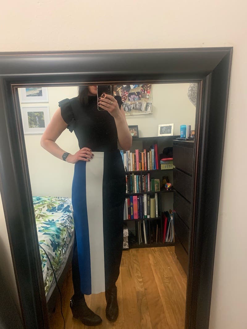 ワンピース SOLACE LONDON Women Mid Skirts OS43001 IRBLU BLUE Blue Paradise Hills Maxi Skirt