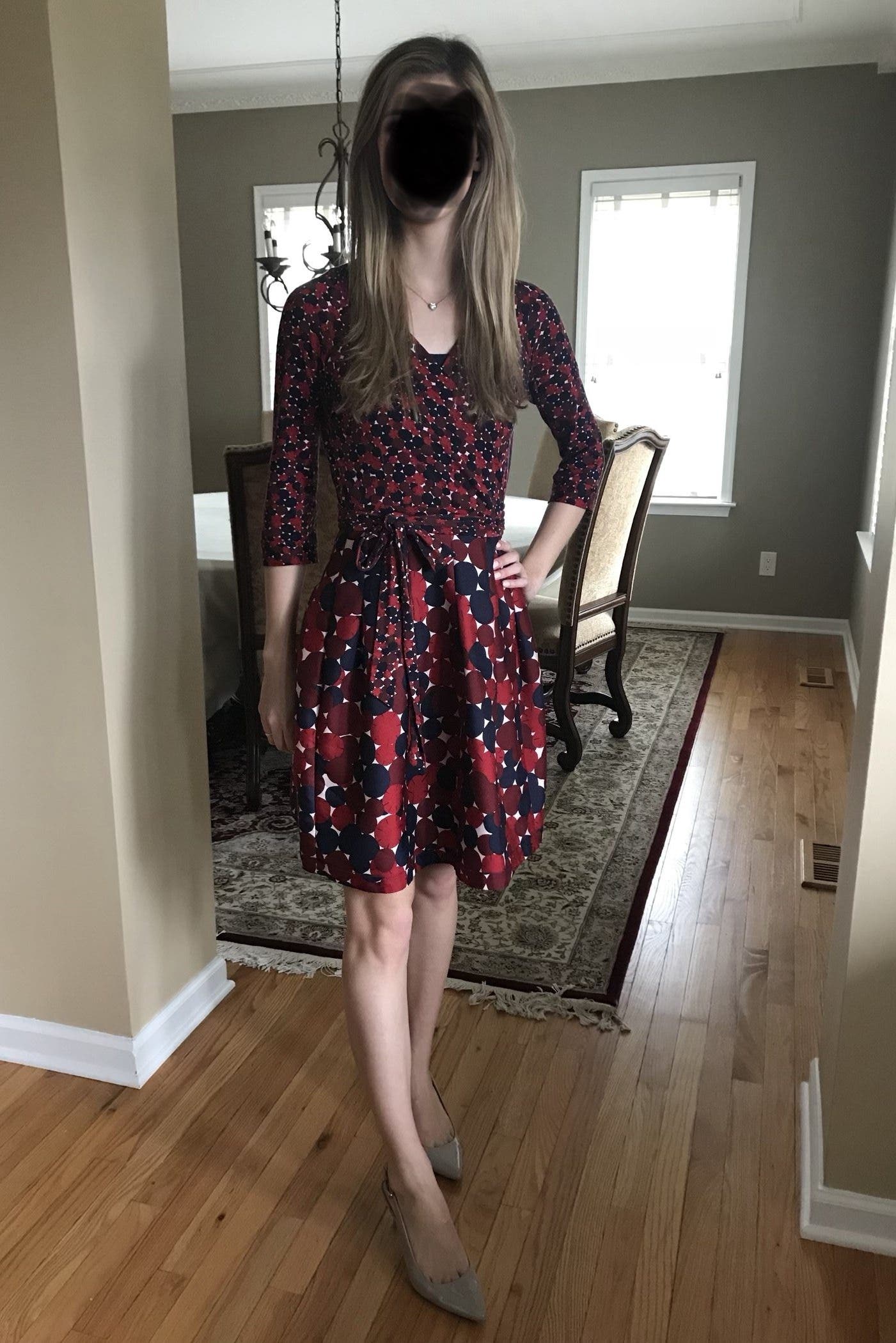 Red Jewel Mikado Wrap Dress by Diane von Furstenberg | Rent