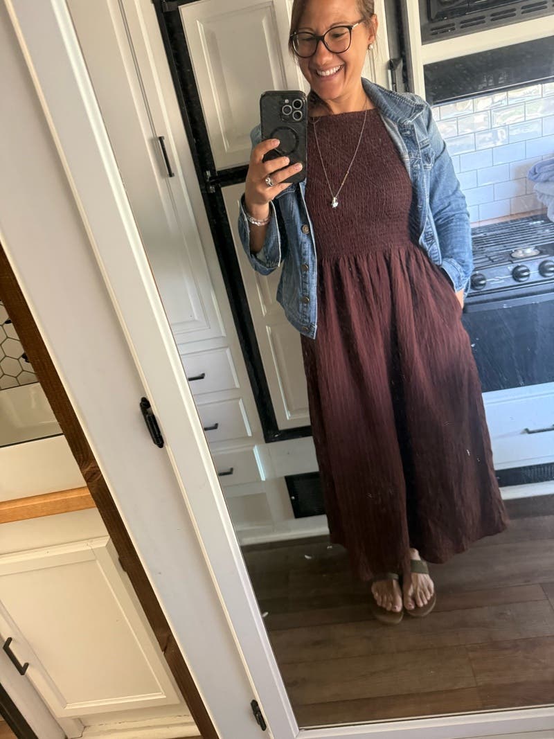the cosima nap dress brown The Cosima Nap Dress