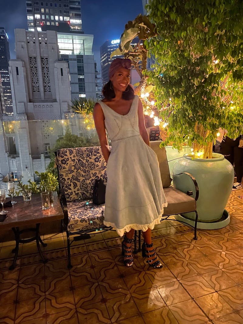 Denim Circular Dress by Patou | Rent the Runway
