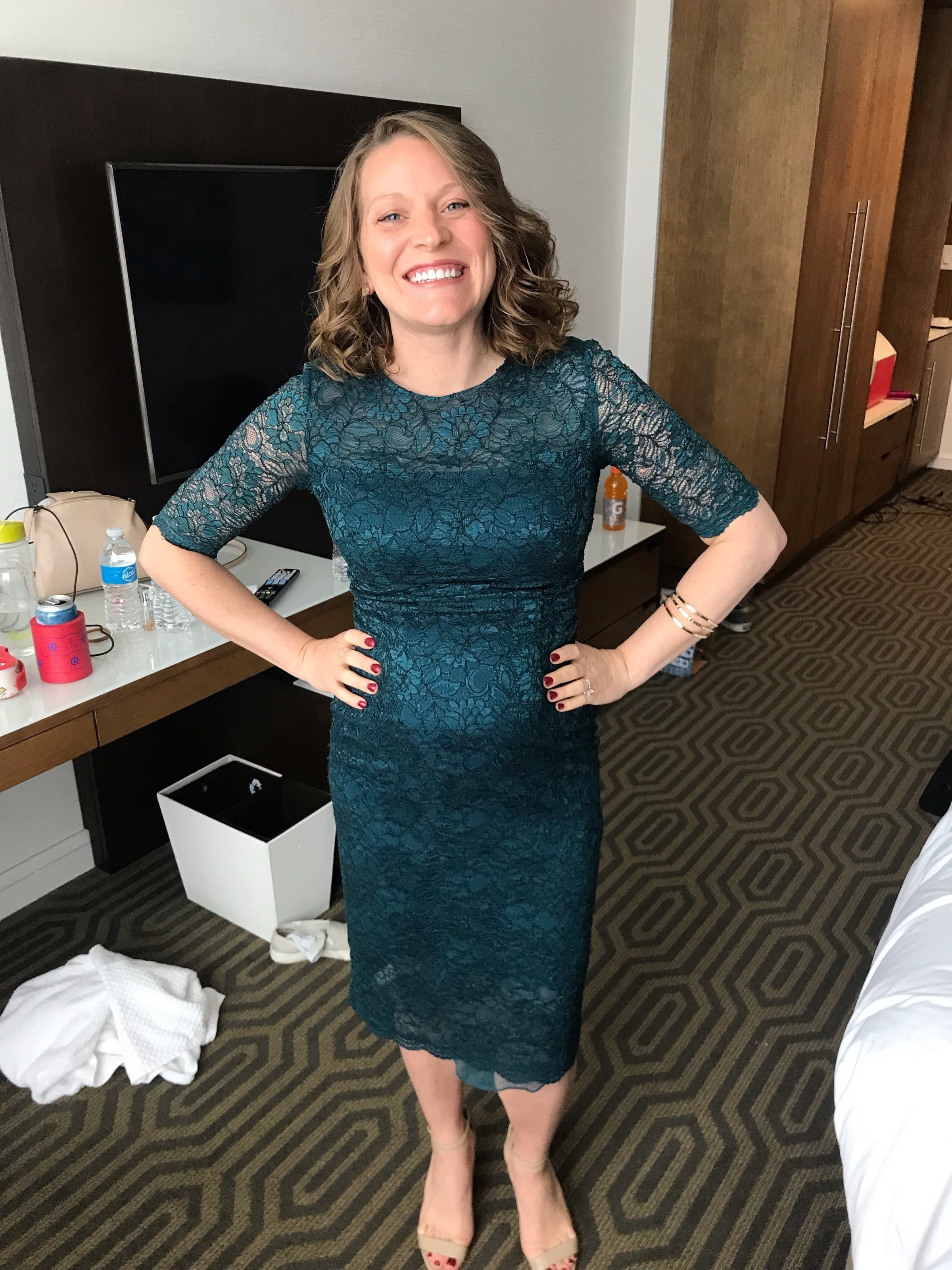 rent the runway teal dress Teal Strapless Jacquard Dress by Aidan AIDAN MATTOX