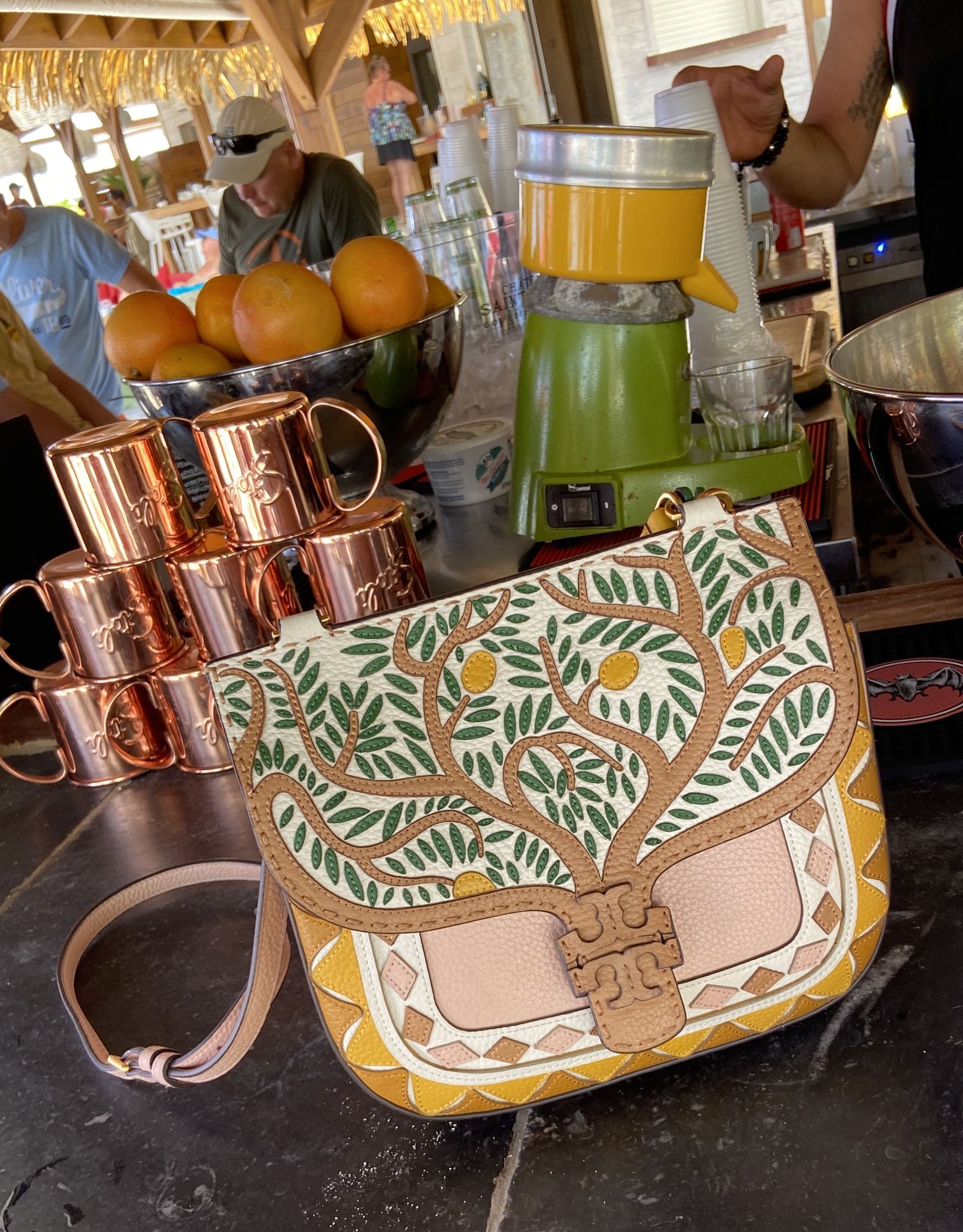 McGraw Patchwork Satchel by Tory Burch Accessories | Rent