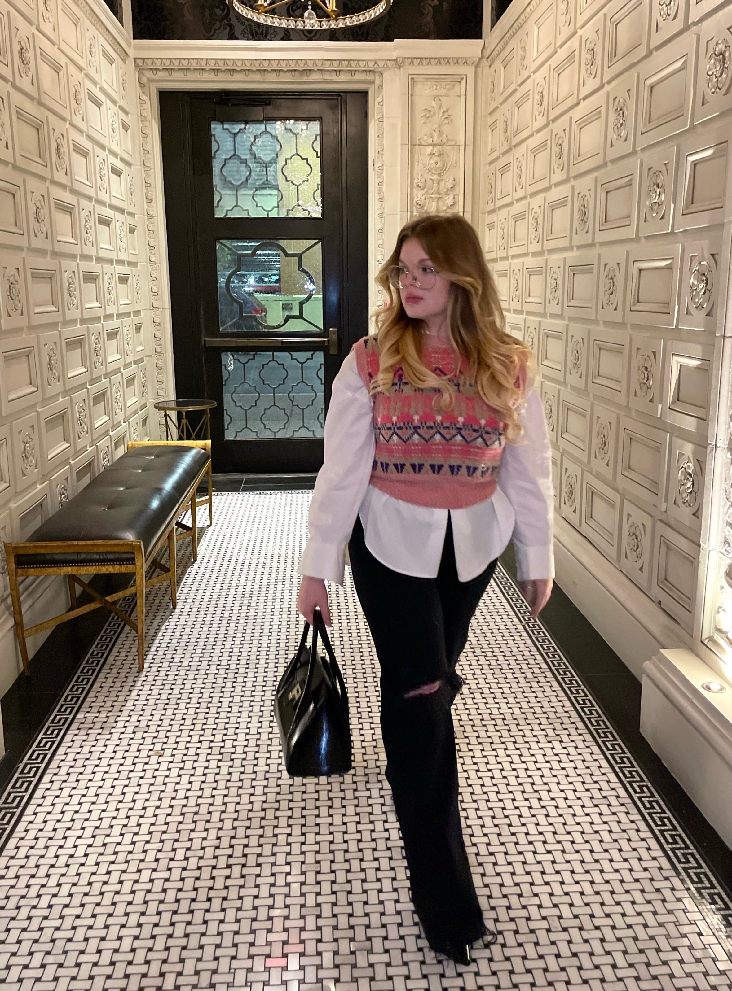 Pink Knit Sweater Vest by Rabanne | Rent the Runway