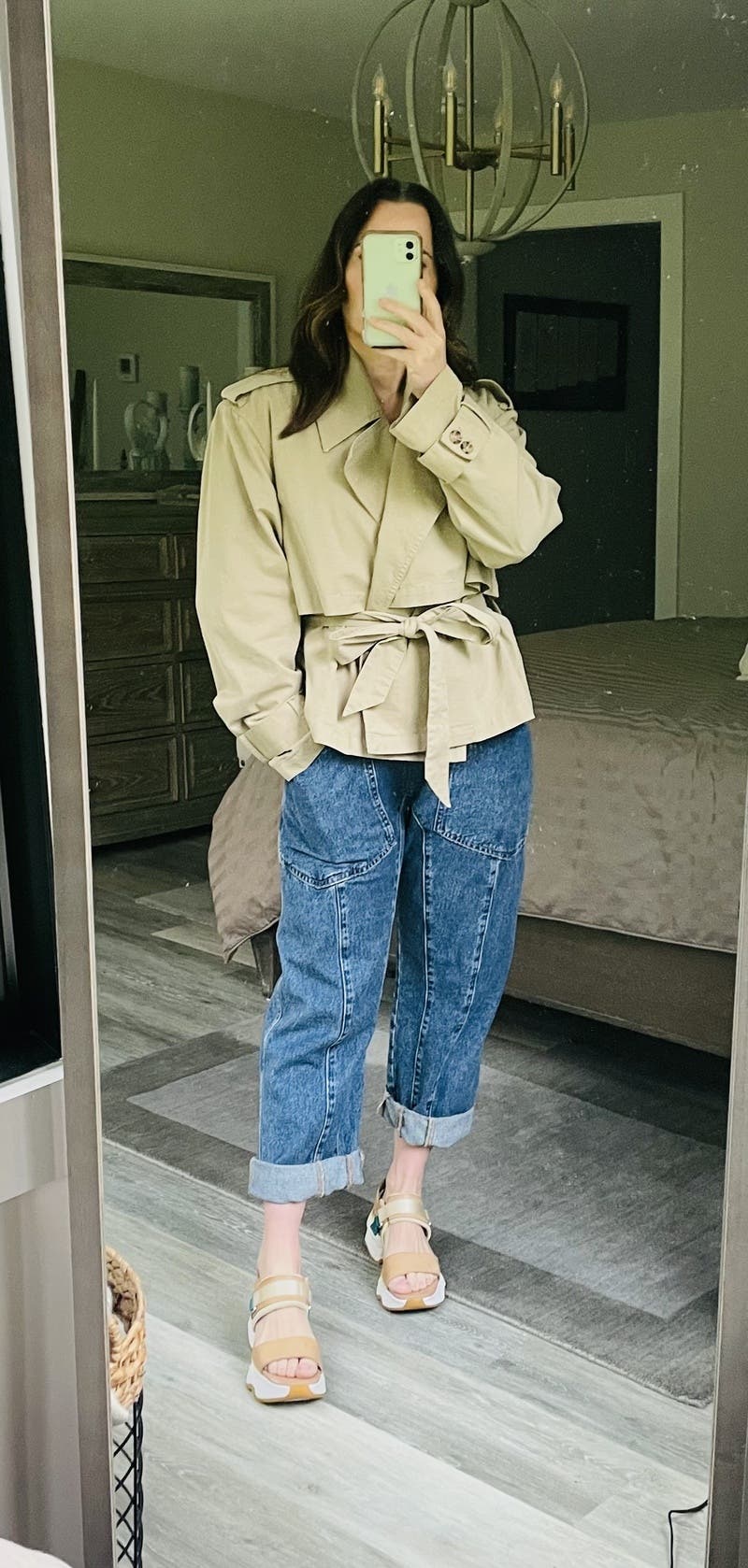 Liz Cropped Trench Coat by Joe's Jeans | Rent the Runway