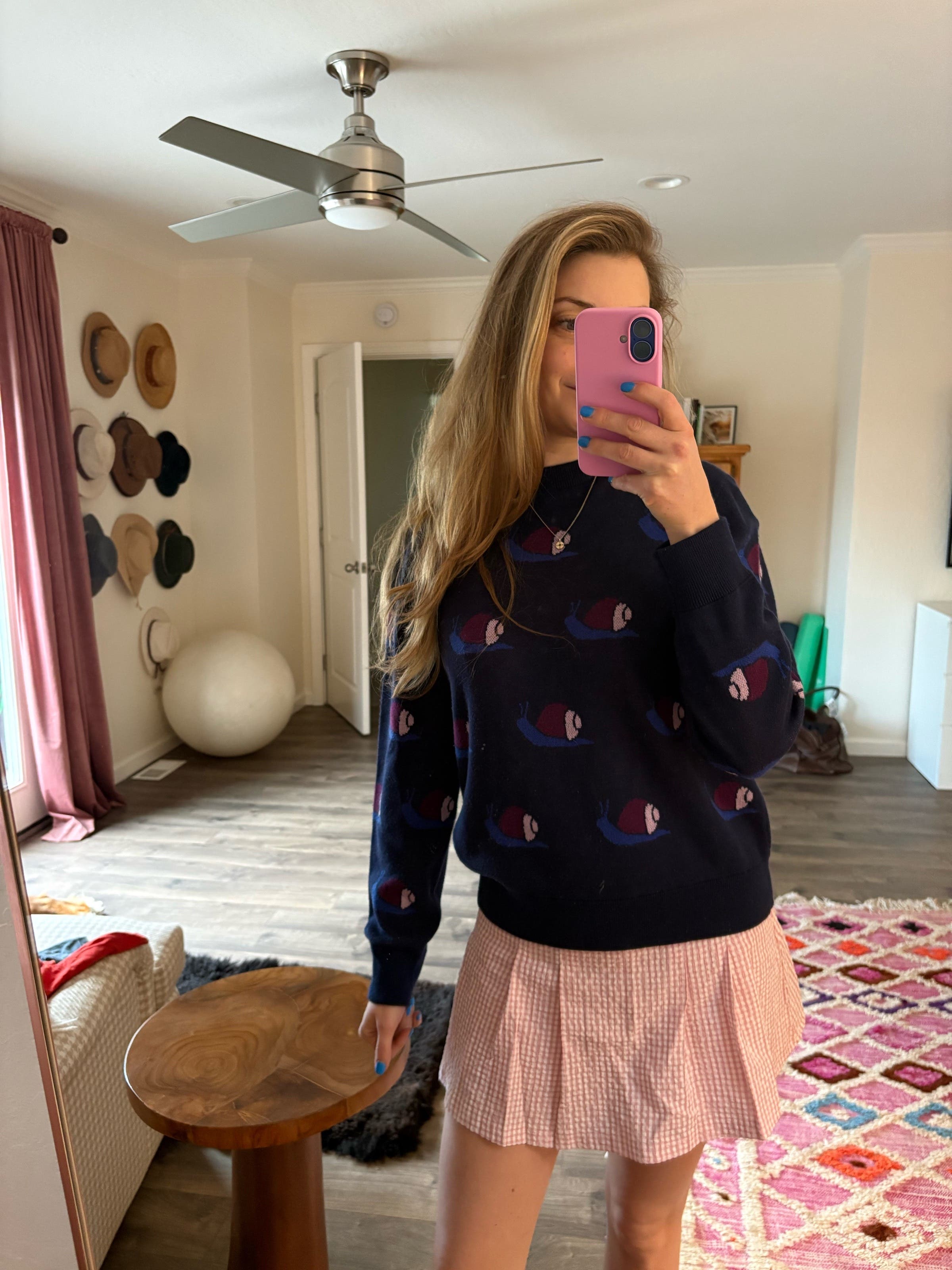 Navy Escargot Sweater by Terez | Rent the Runway