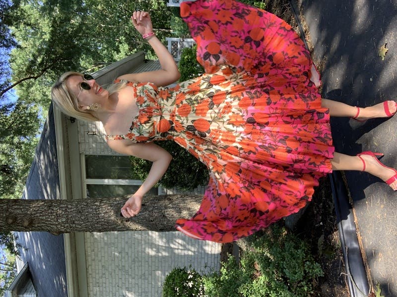 strapless open back dress Sunset Cutout One Shoulder Midi Dress