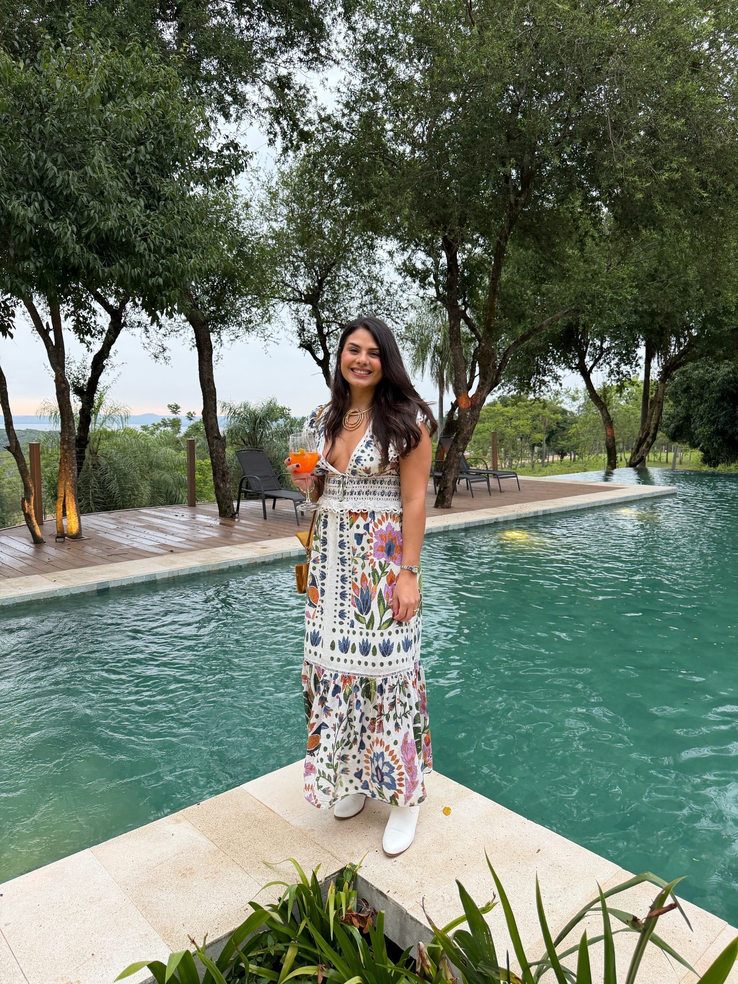 farm rio white summer garden maxi dress Off-White Greek Garden Maxi Dress  FARM Rio
