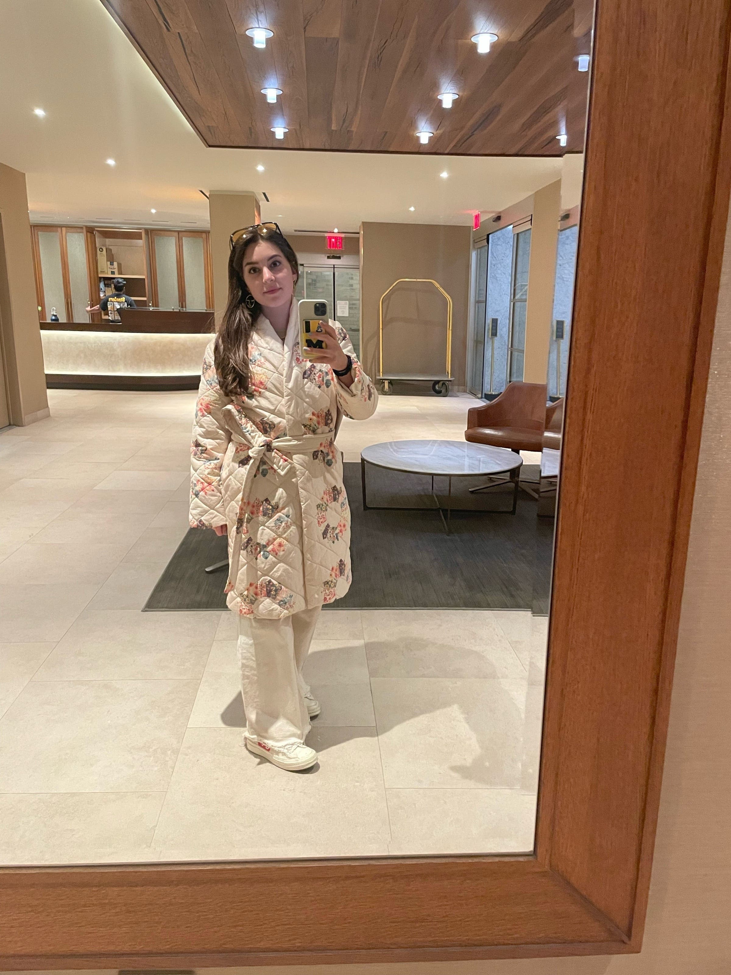Quilted Sunburst Coat by Samantha Sipos | Rent the Runway
