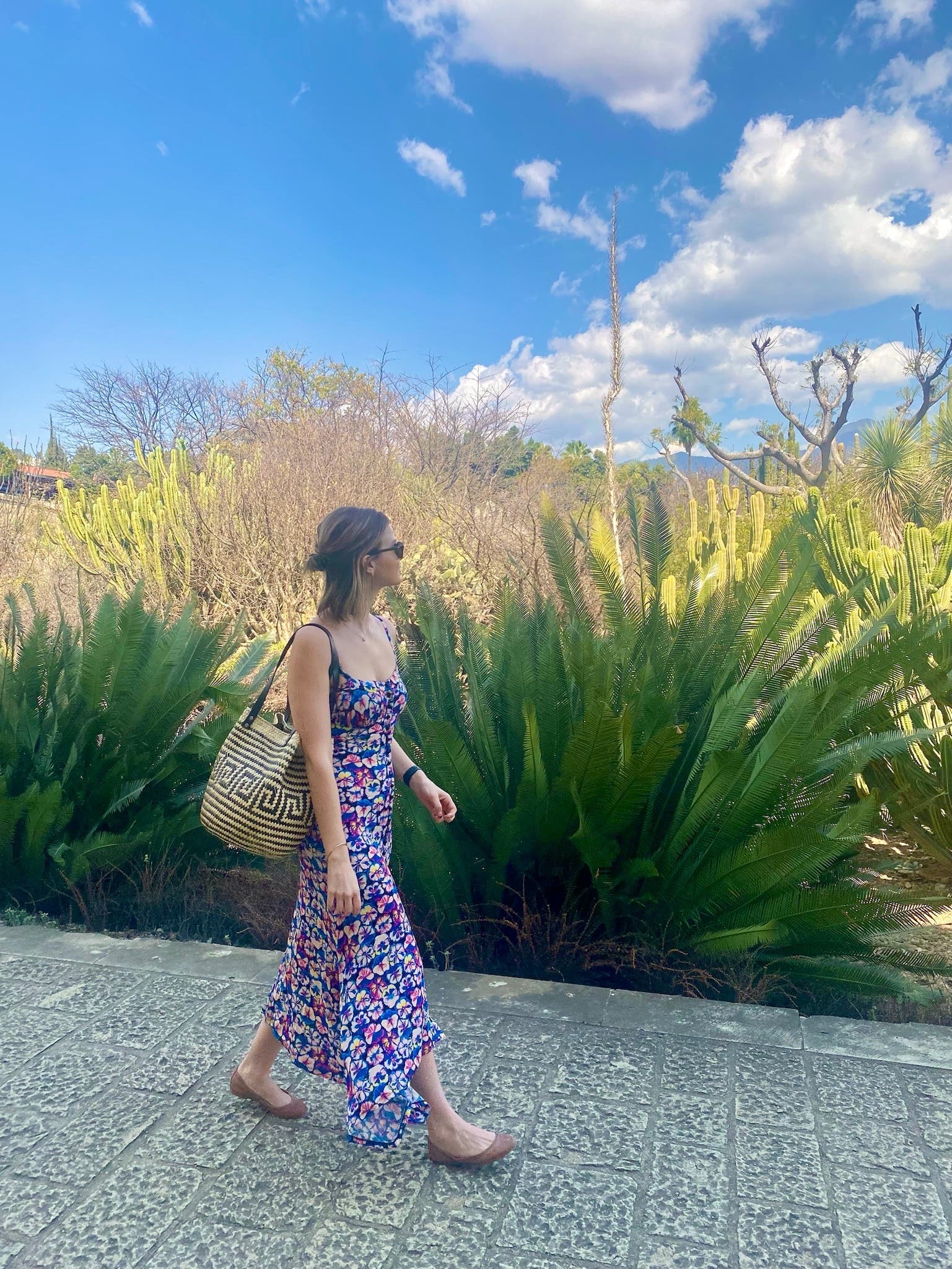 Blue Floral Midi Dress by Rabanne | Rent the Runway