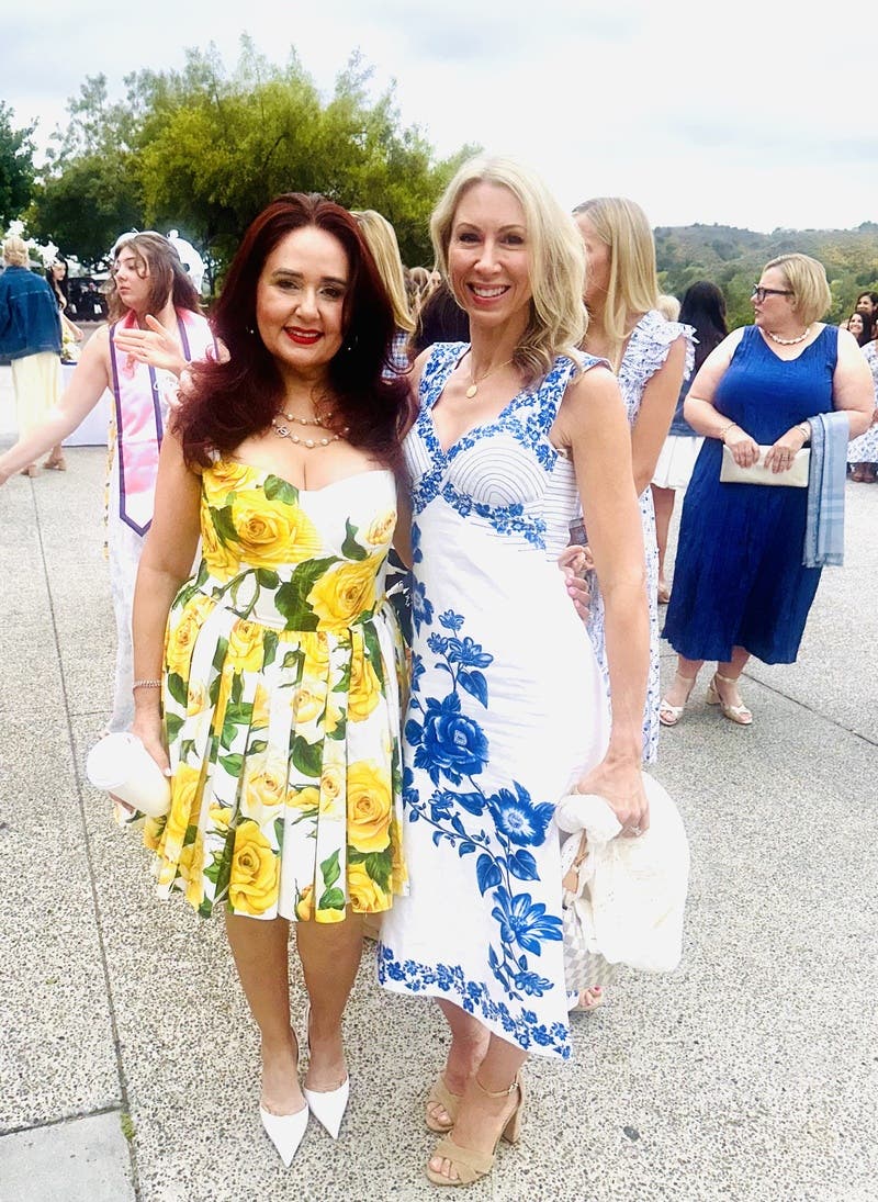 Off-White Floral Cascade Wavy Midi Dress by FARM Rio | Rent the Runway