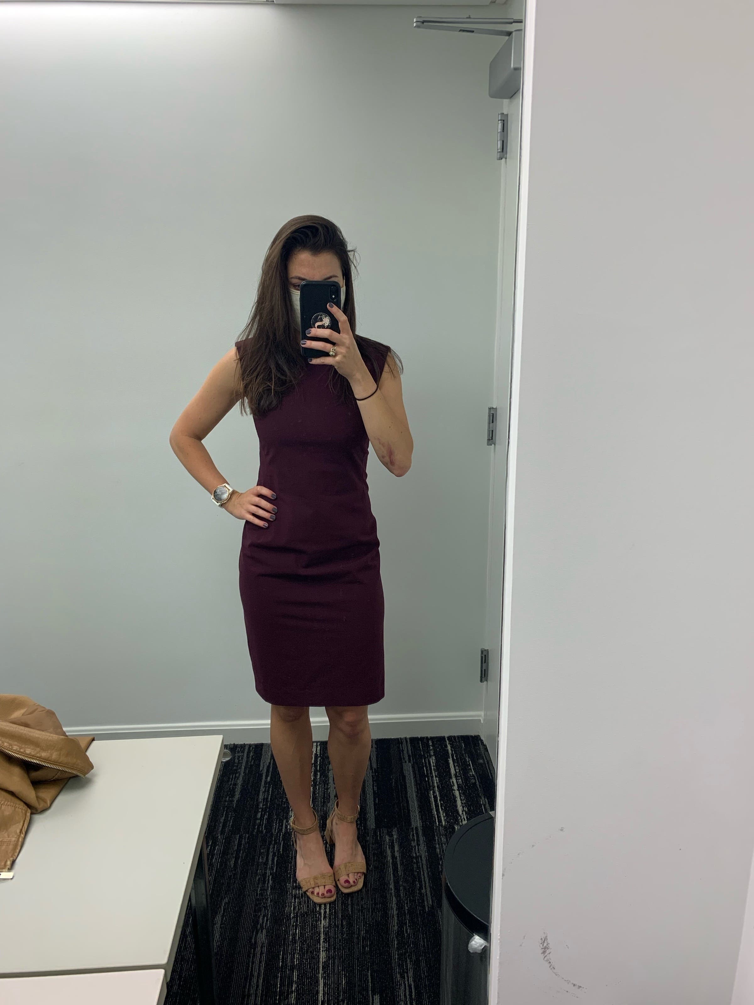 theory classic power dress Theory Classic Power Dress In Gray Melange