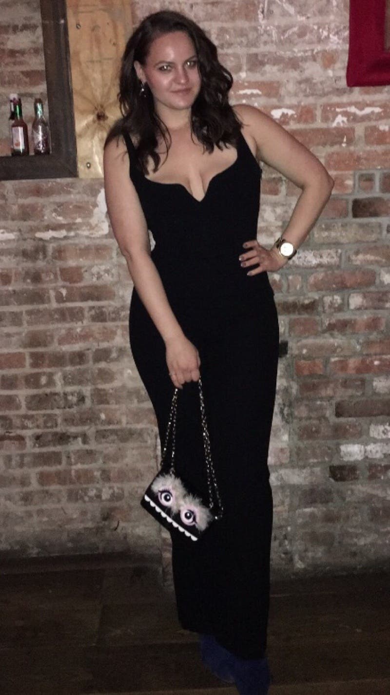 galvan signature corset jumpsuit