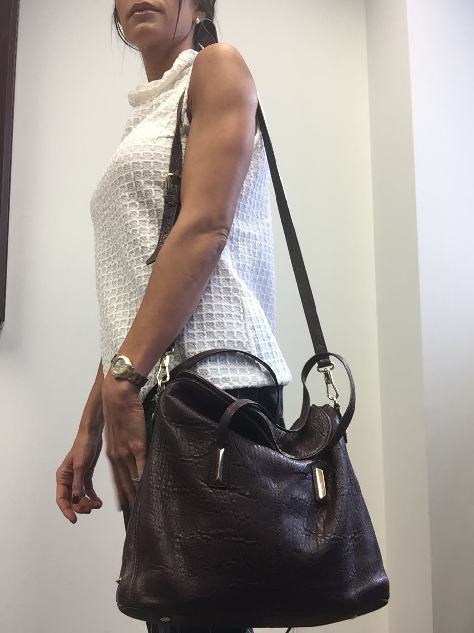 ★ELIZABETH AND JAMES バック★ Black Currant Pyramid Satchel by Elizabeth and James Accessories