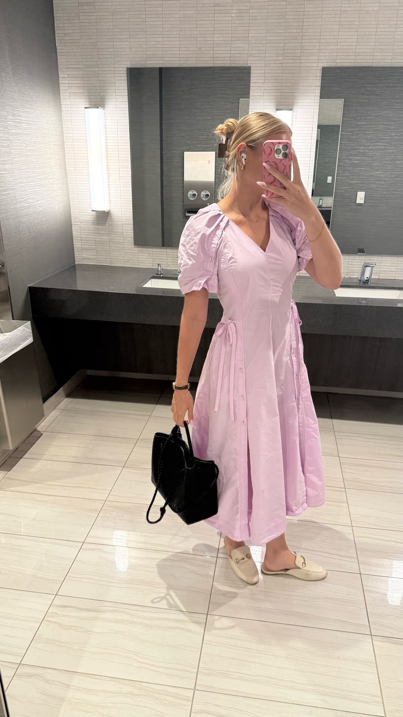 MiMi 3.1 Phillip Lim フレンチテリー パフスリーブ Puff Sleeve Midi Dress by 3.1 Phillip Lim | Rent the Runway