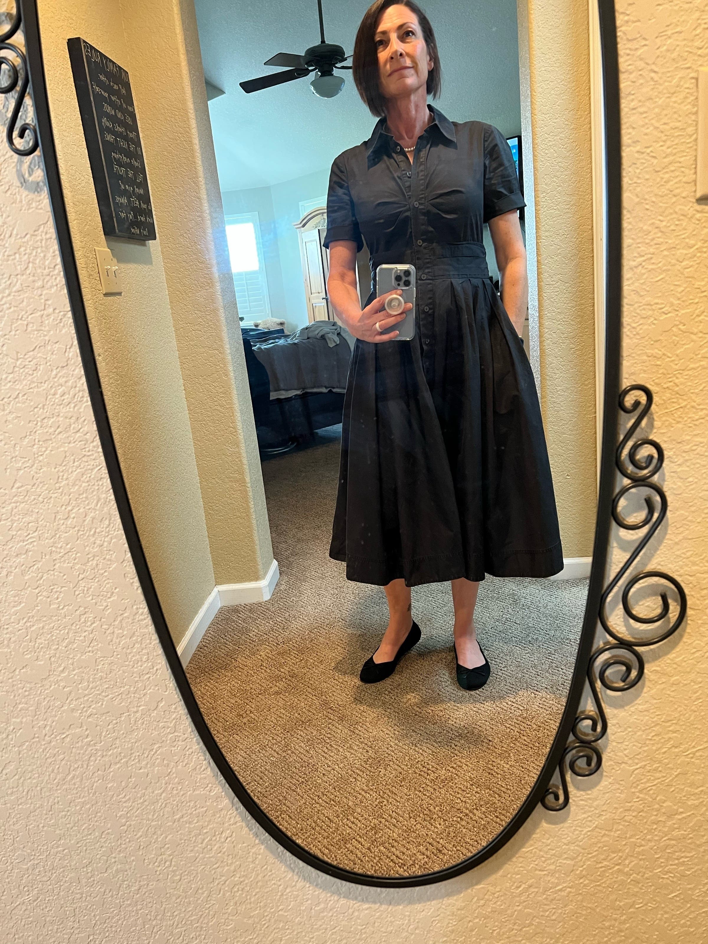 Diane von Furstenberg オーバーブラウス　黒　Sサイズ Diane Shirt Dress – Diane von Furstenberg