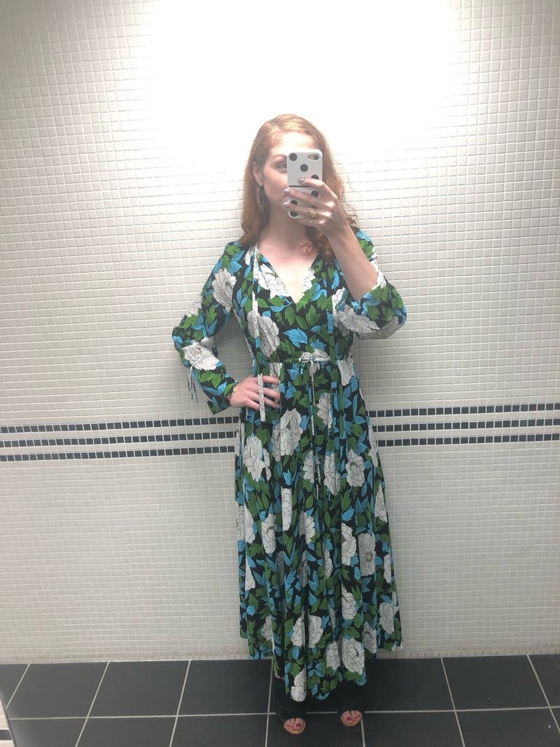 Floral Cinch Sleeve Maxi by Diane von Furstenberg | Rent the