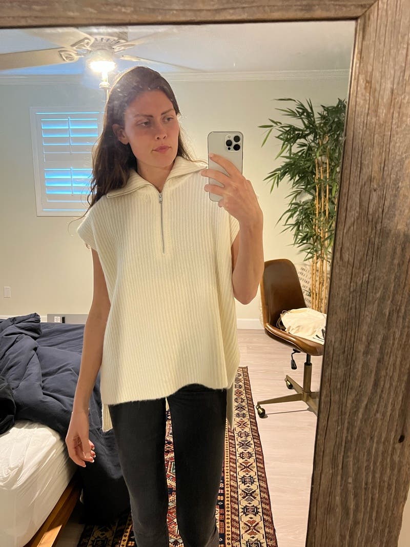 Oversized Zipper Vest by GANNI | Rent the Runway