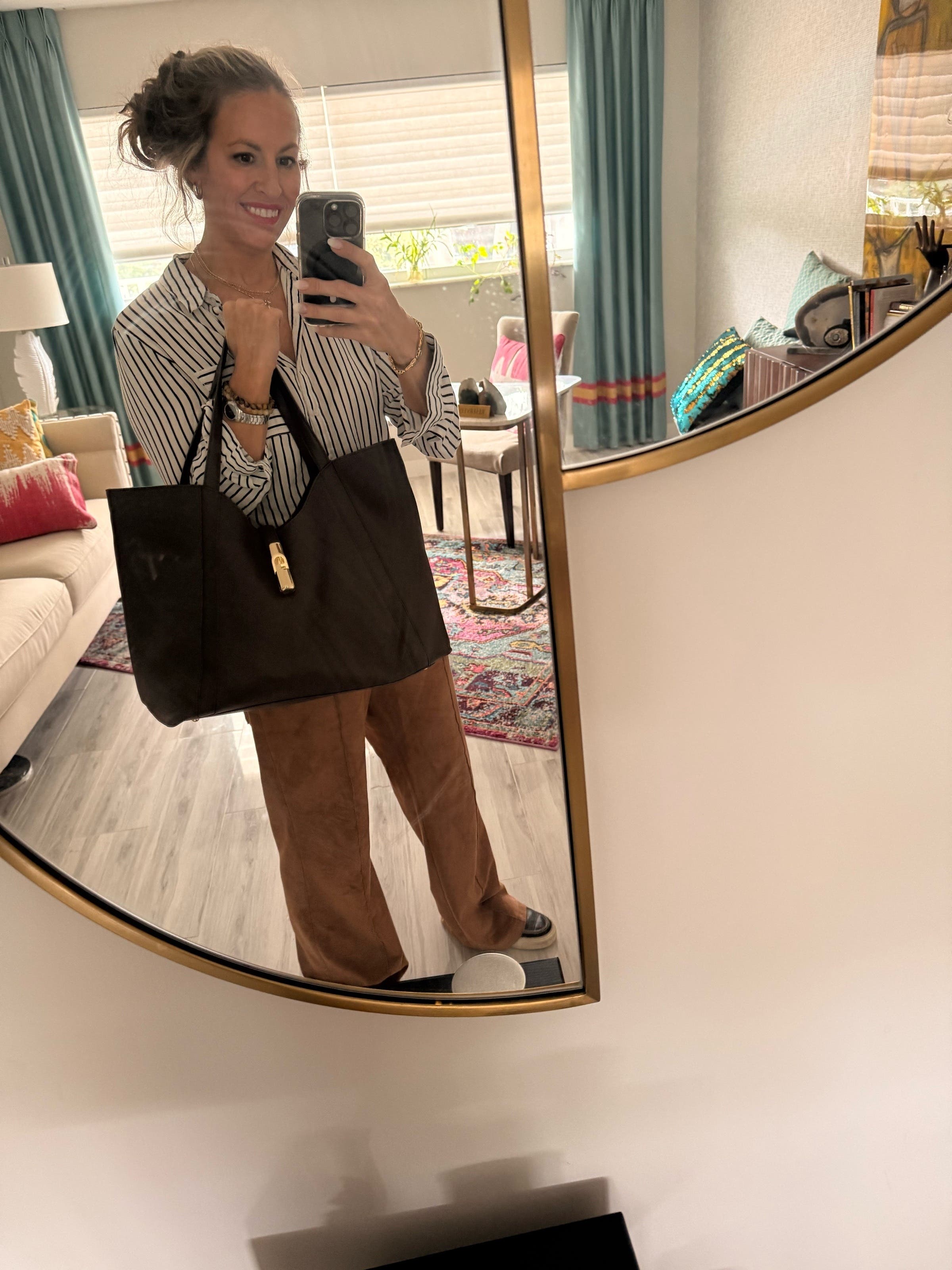 トートバッグ Furla  Shopping Goccia XI Hobo Shoulder Bag M NERO Furla Goccia | Furla US