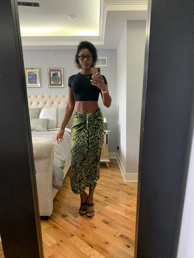 Green Printed Skirt by GANNI | Rent the Runway