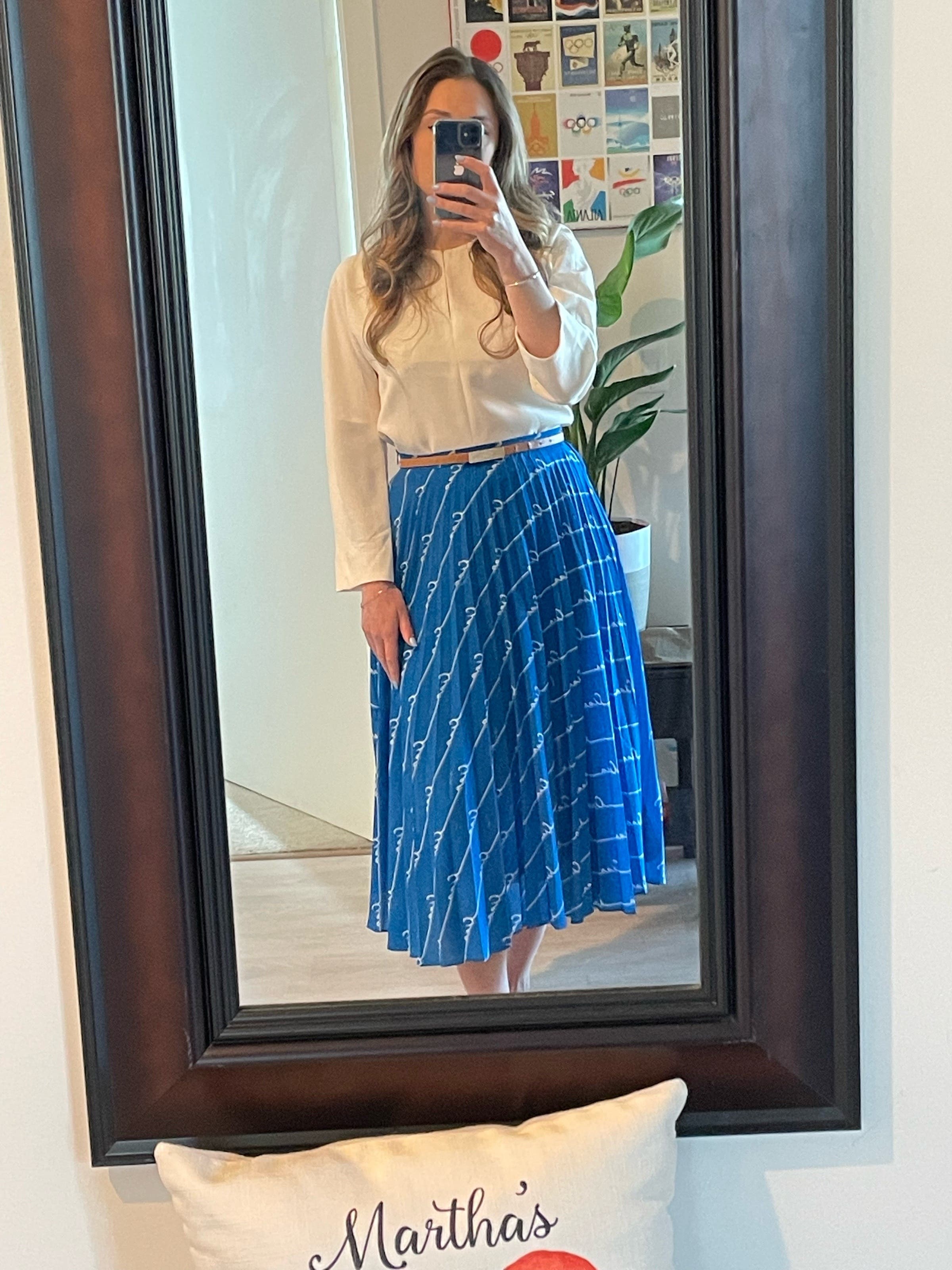 Blue Ciao Skirt by Chinti & Parker | Rent the Runway