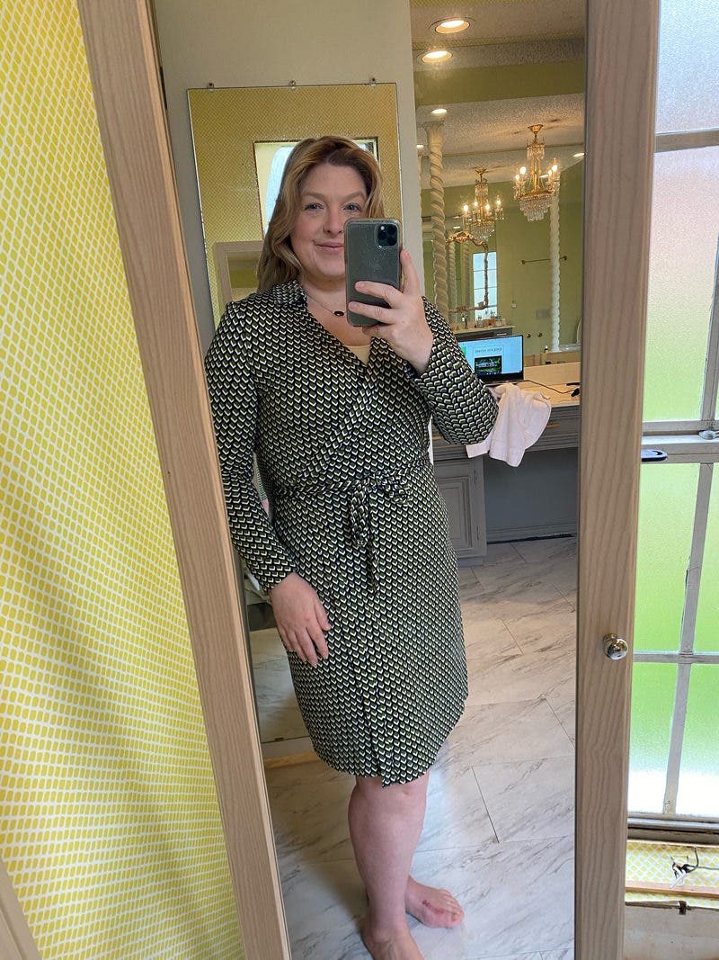 New Jeanne Two Silk Wrap Dress by Diane von Furstenberg