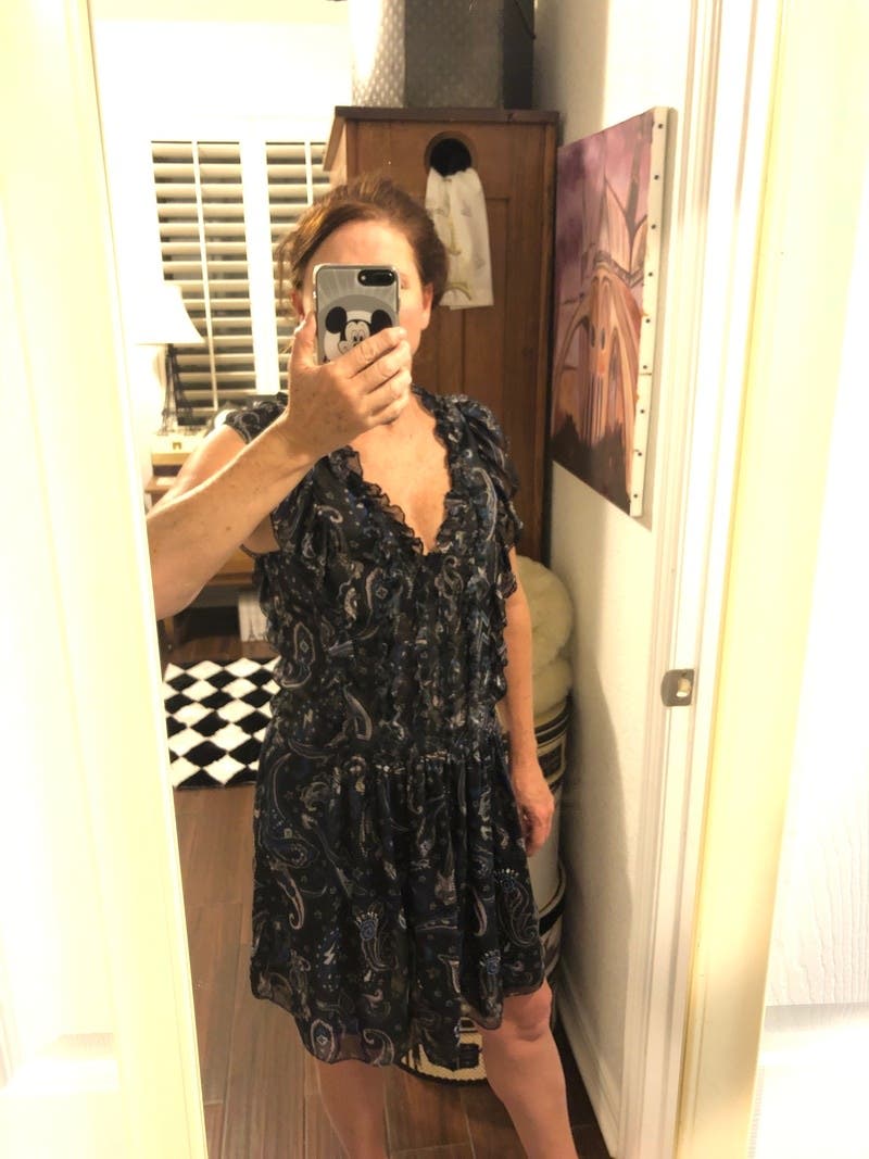 ZADIG & VOLTAIRE ランティラッフルティテルシアミニトレス Zadig&Voltaire Ralice Paisley Ruffled Mini Dress | Neutrals