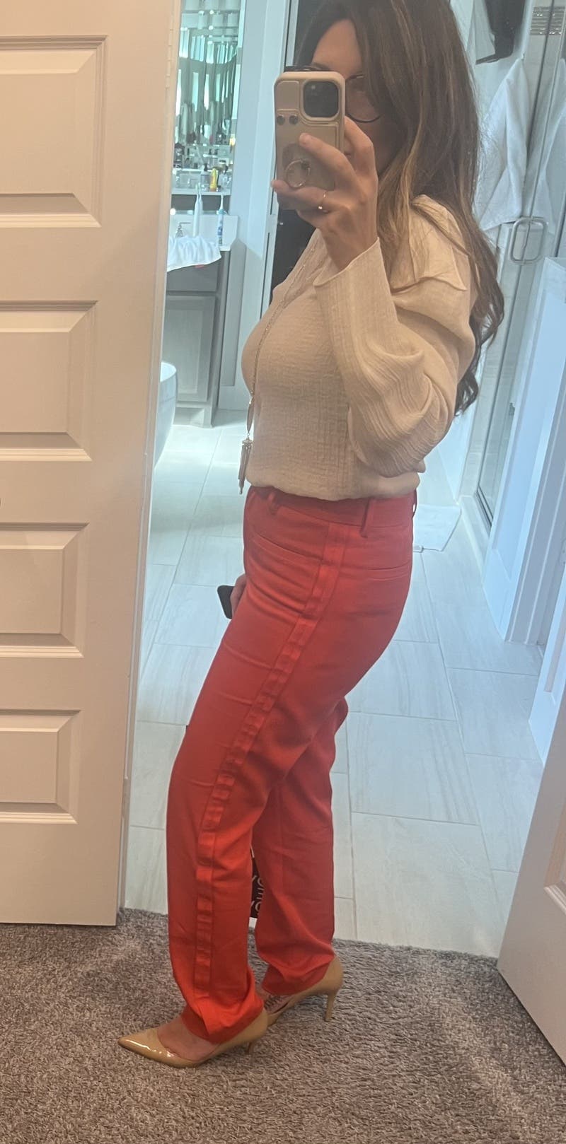 Red Slim Trousers by JW Anderson | Rent the Runway
