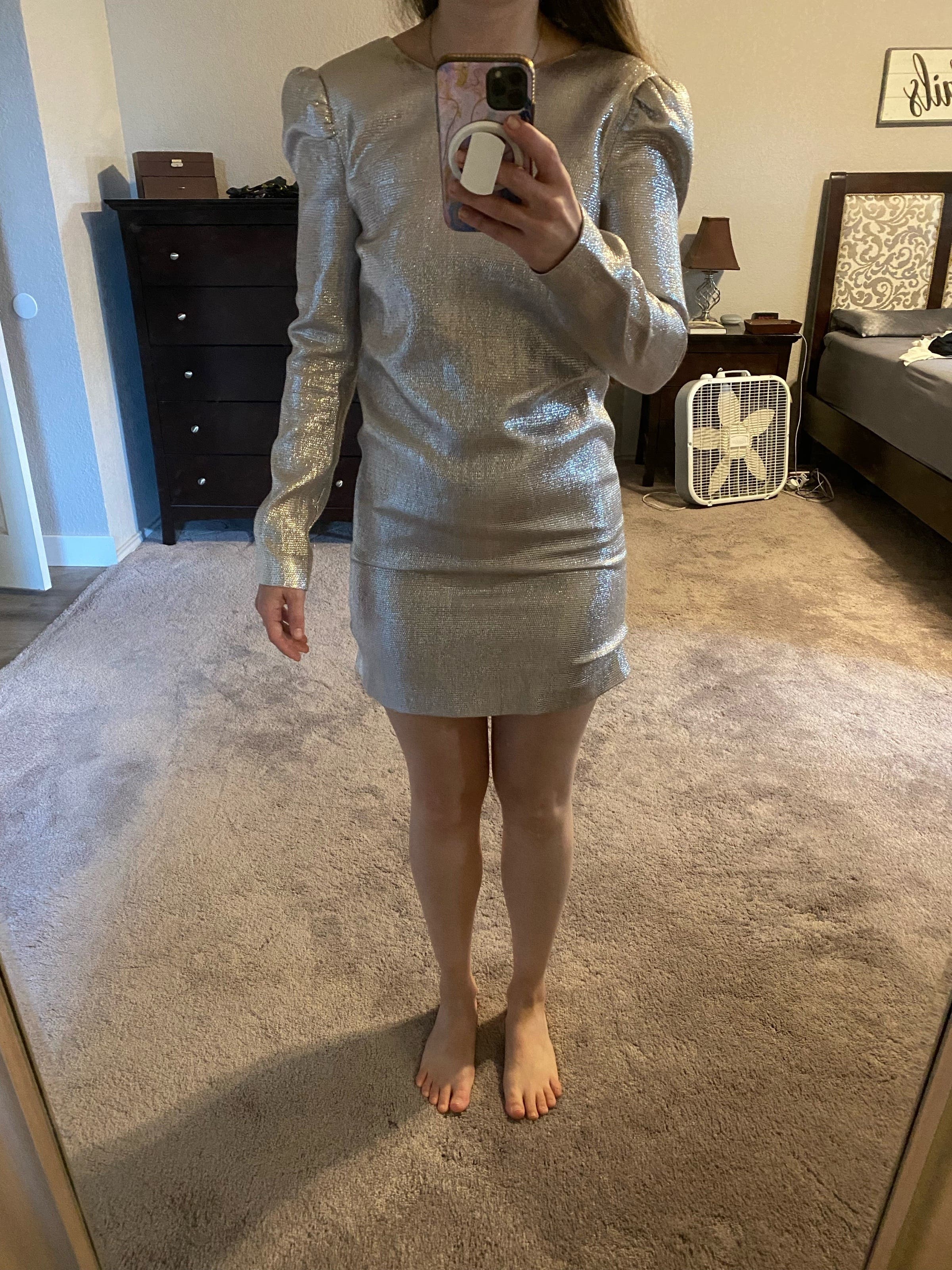 rachel zoe metallic hunter dress Rachel Zoe Metallic Hunter Dress Size 2 Gold