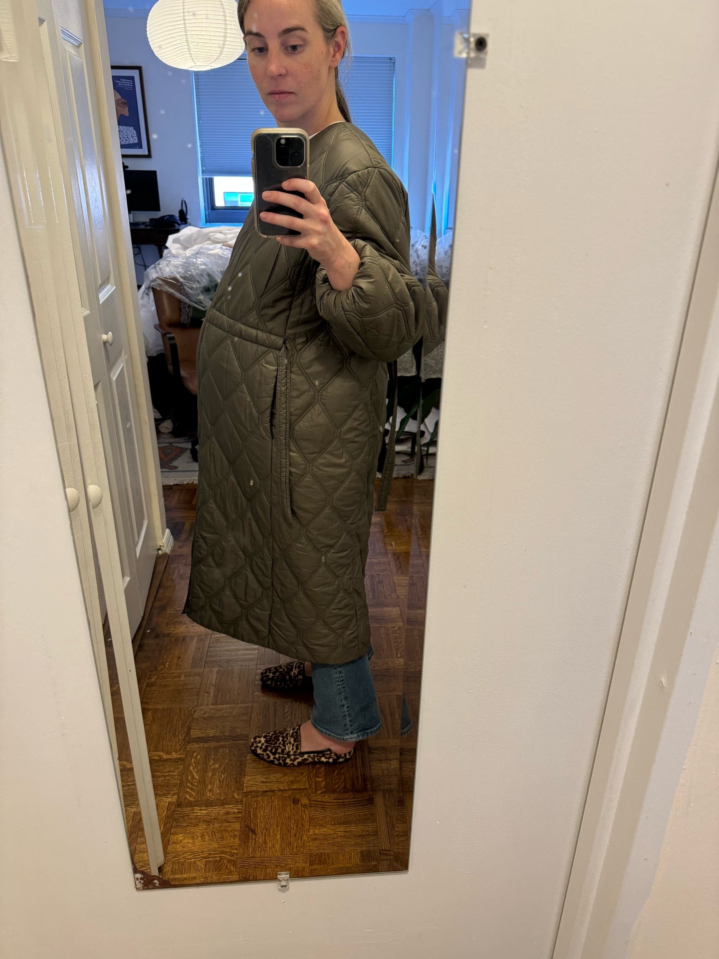 Shiny Quilted Coat by GANNI | Rent the Runway
