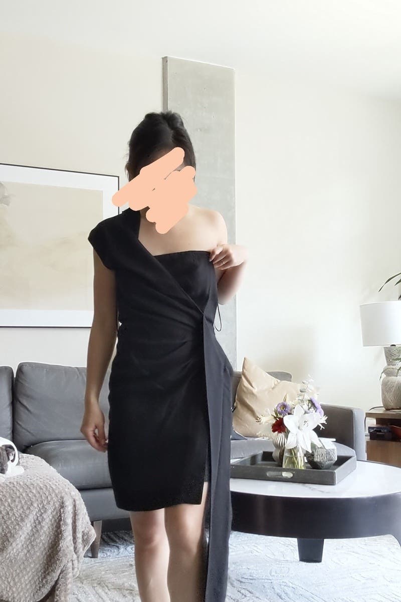 Black One Shoulder Dress by Victoria Victoria Beckham | Rent