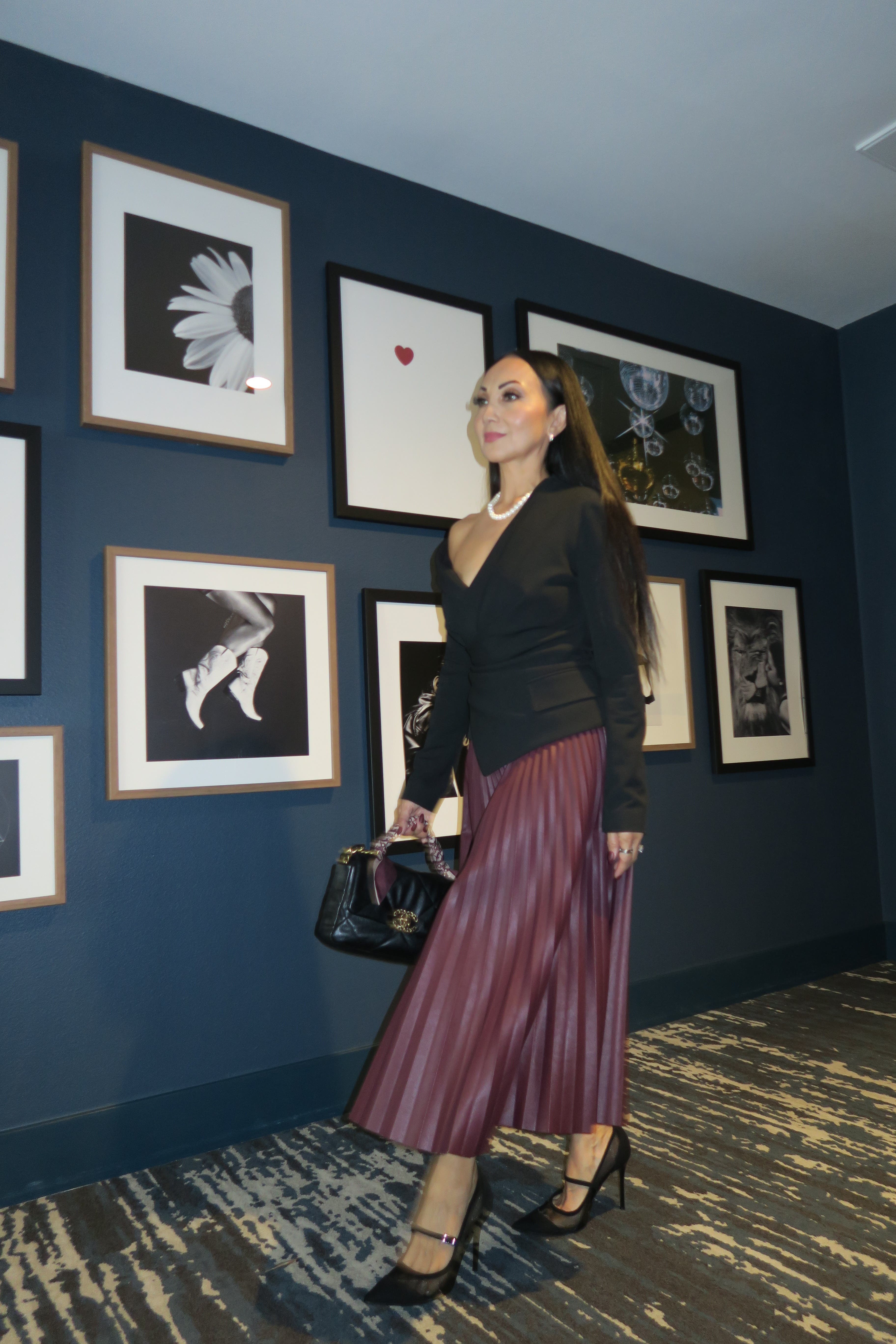 【THE MOZZ】Portie Pleats Leather Skirt 108493_black_1_ee2e9ff2-18d2-