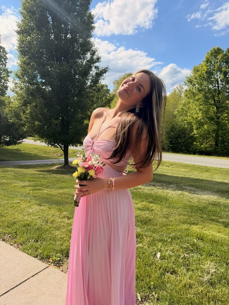 strapless open back dress Moira Satin Pleated Maxi Dress