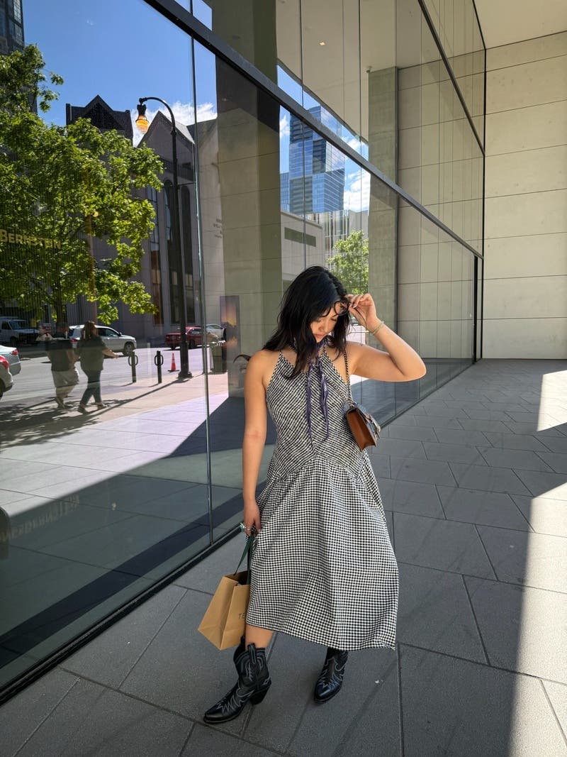 送料関税込★Proenza Schouler★White Label Laneチェックドレス Gingham Seersucker Dress by Proenza Schouler White Label