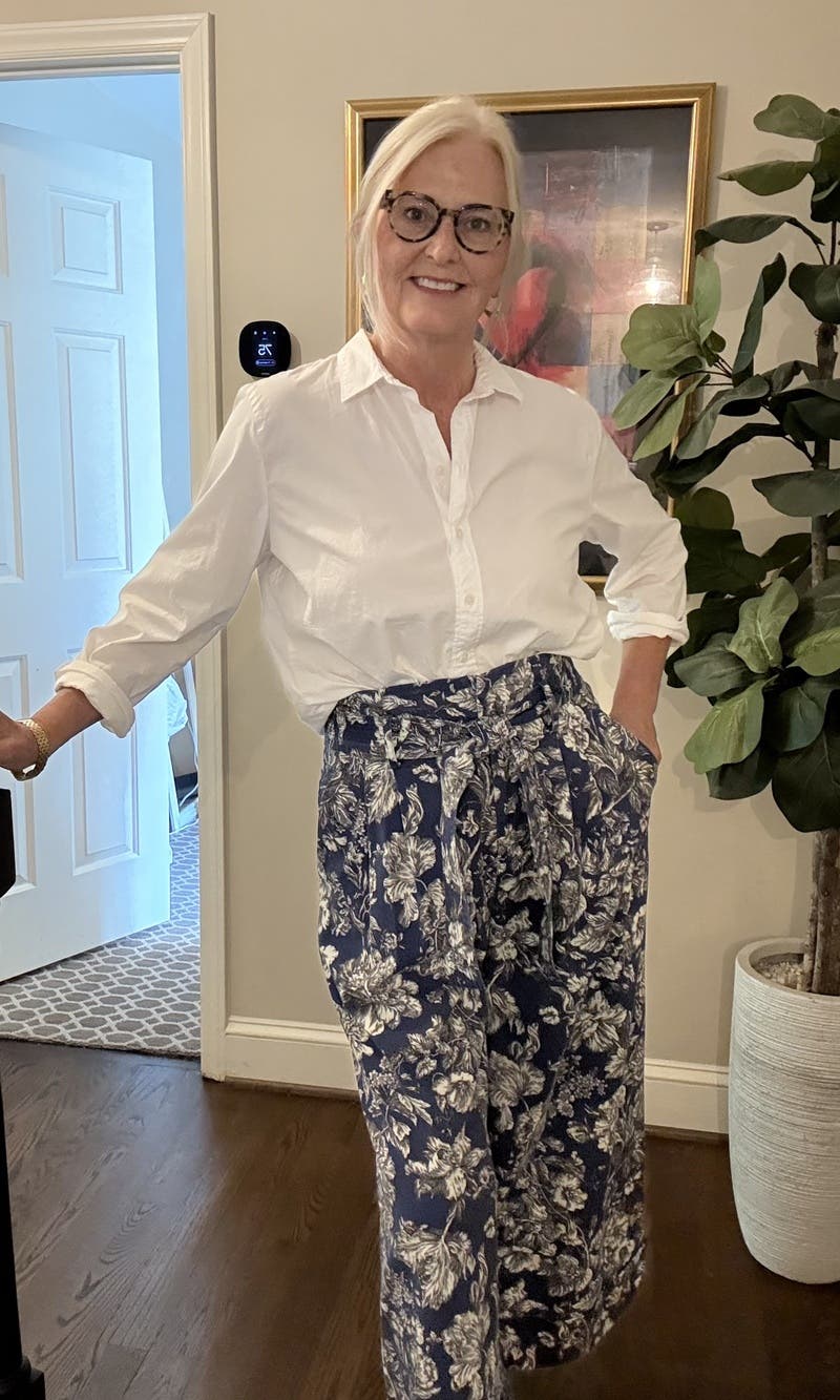 Floral Cropped Trousers by Adam Lippes x RTR | Rent the Runway