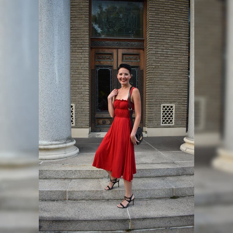 Cherry Miranda Dress by Reformation | Rent the Runway