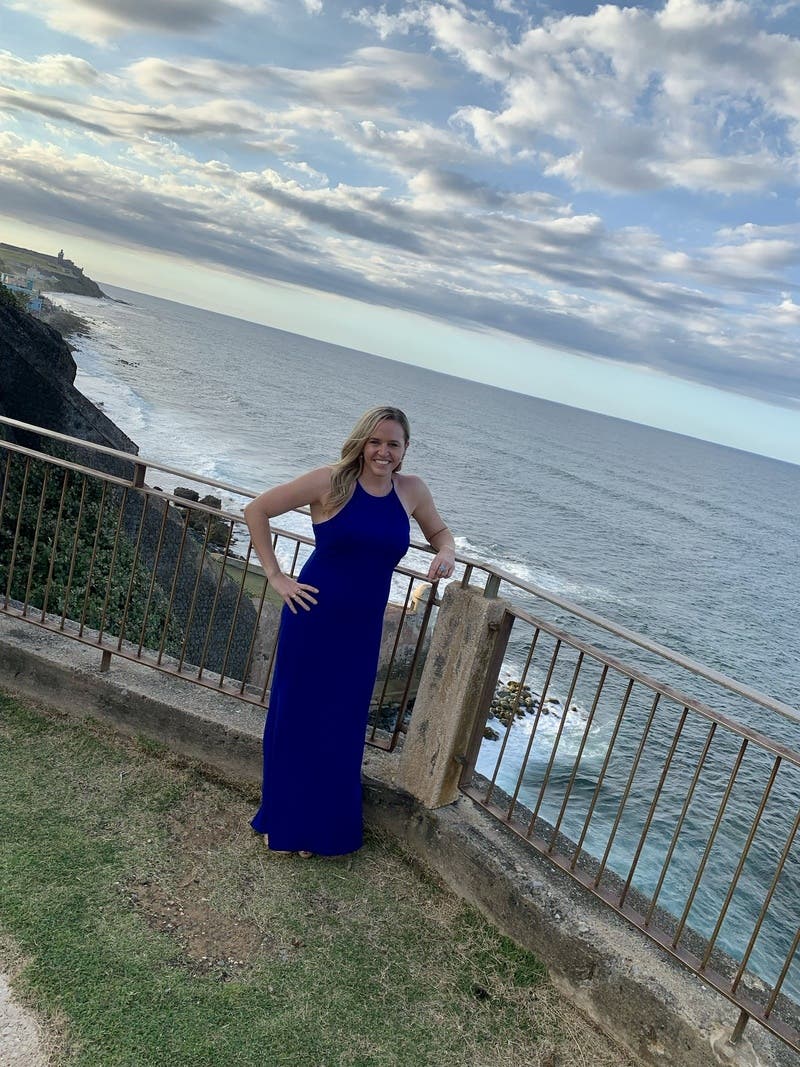 Cobalt Racing Gown by Badgley Mischka | Rent the Runway