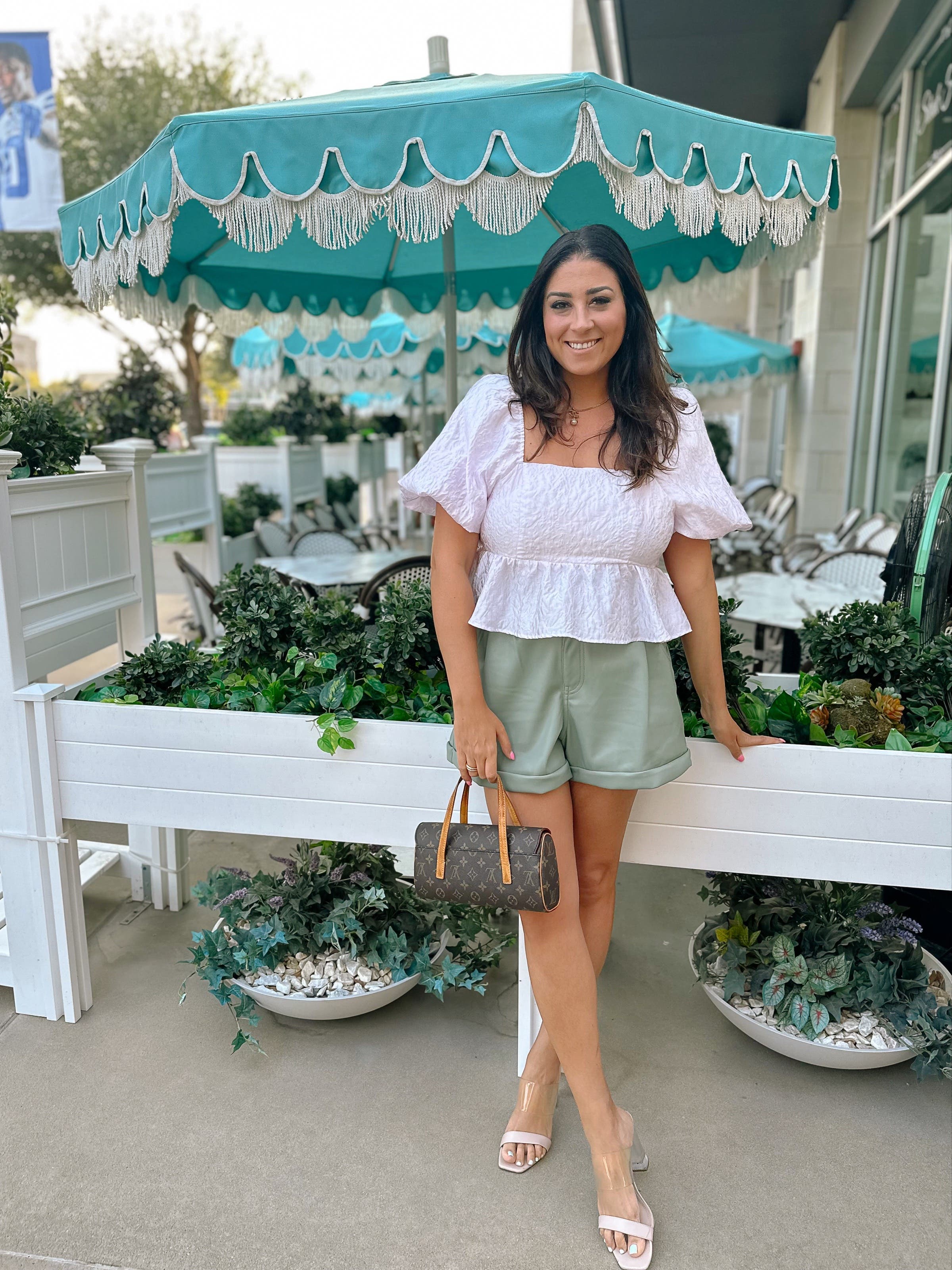 Faux Leather Belted Shorts by Marissa Webb x RTR | Rent the