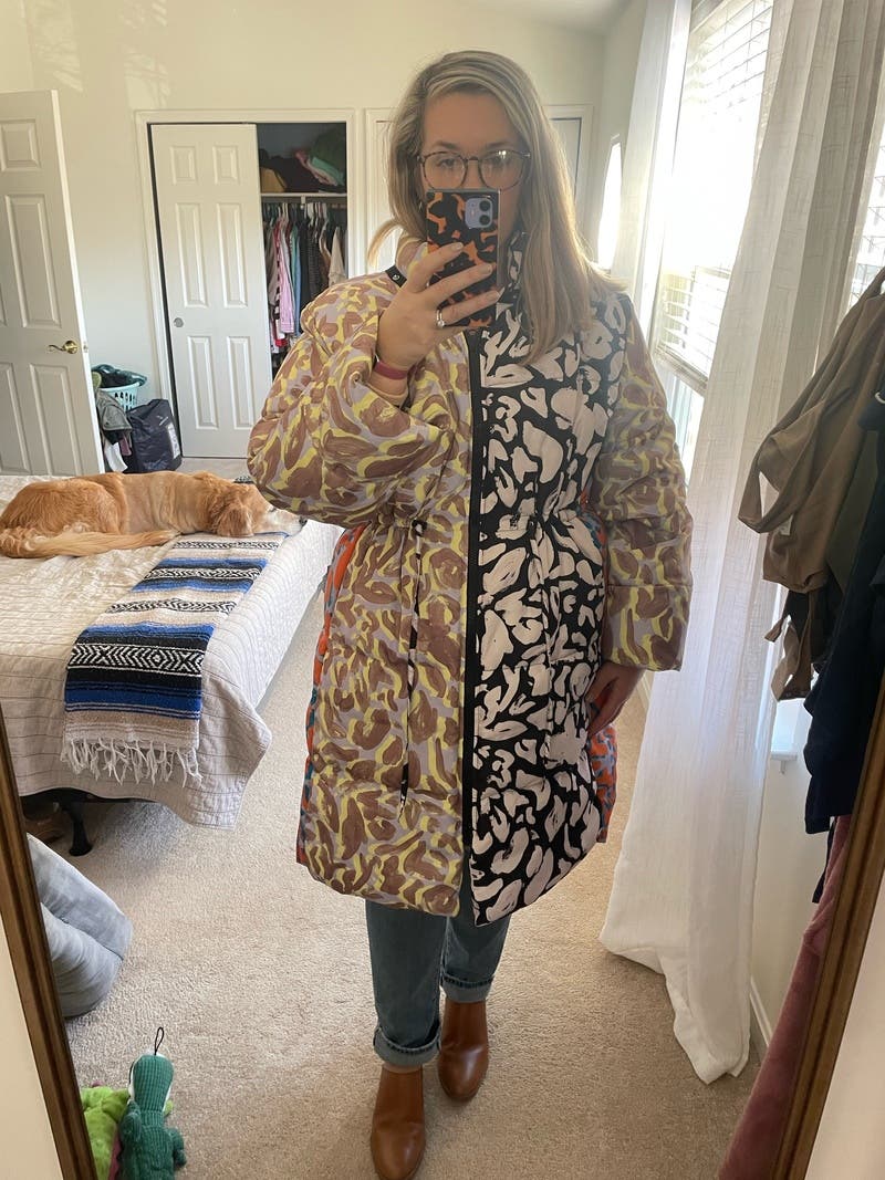 Abstract Leaf Puffer by STINE GOYA | Rent the Runway