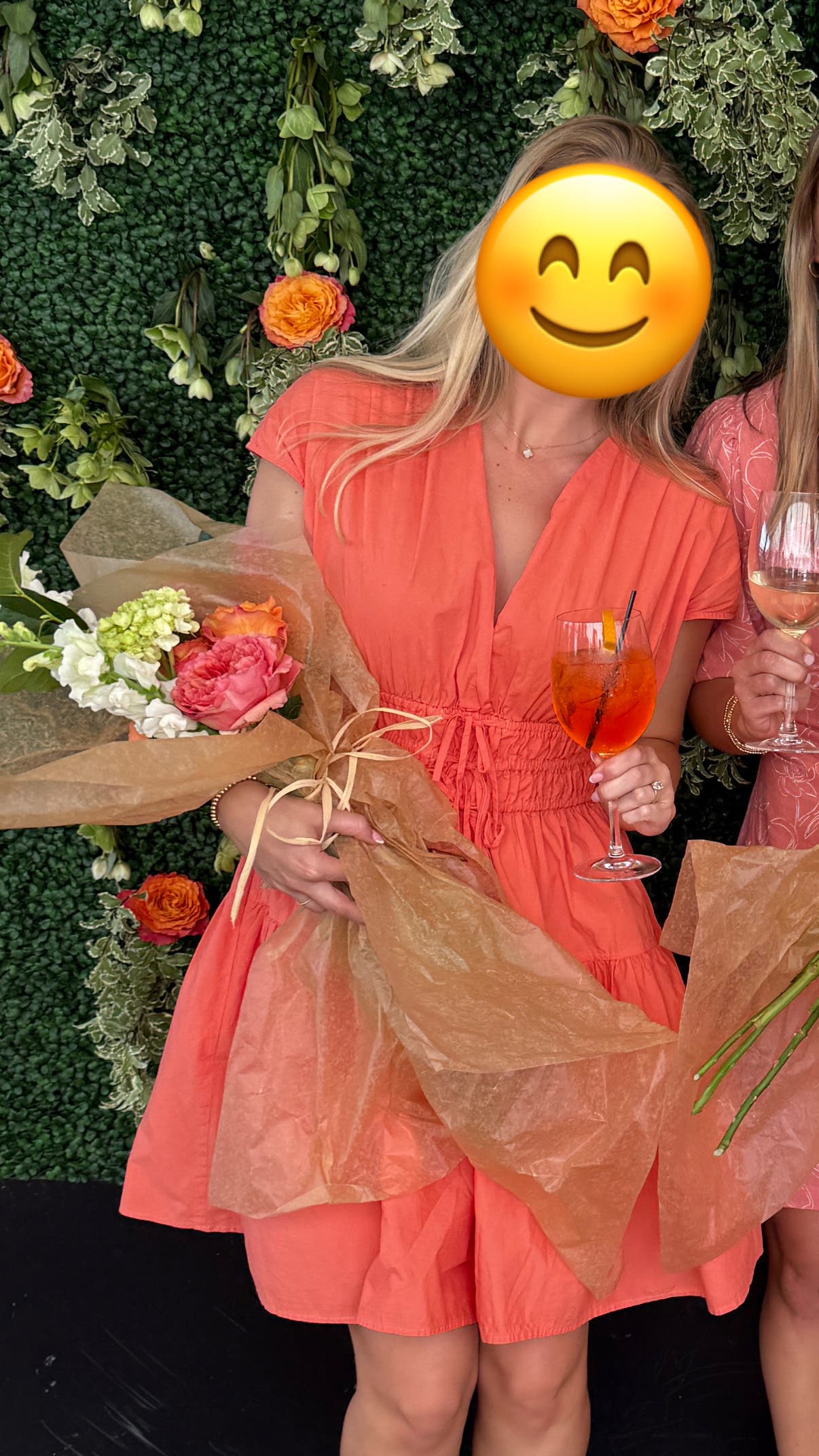 Orange Tie Waist Mini Dress by Derek Lam 10 Crosby x RTR | Rent