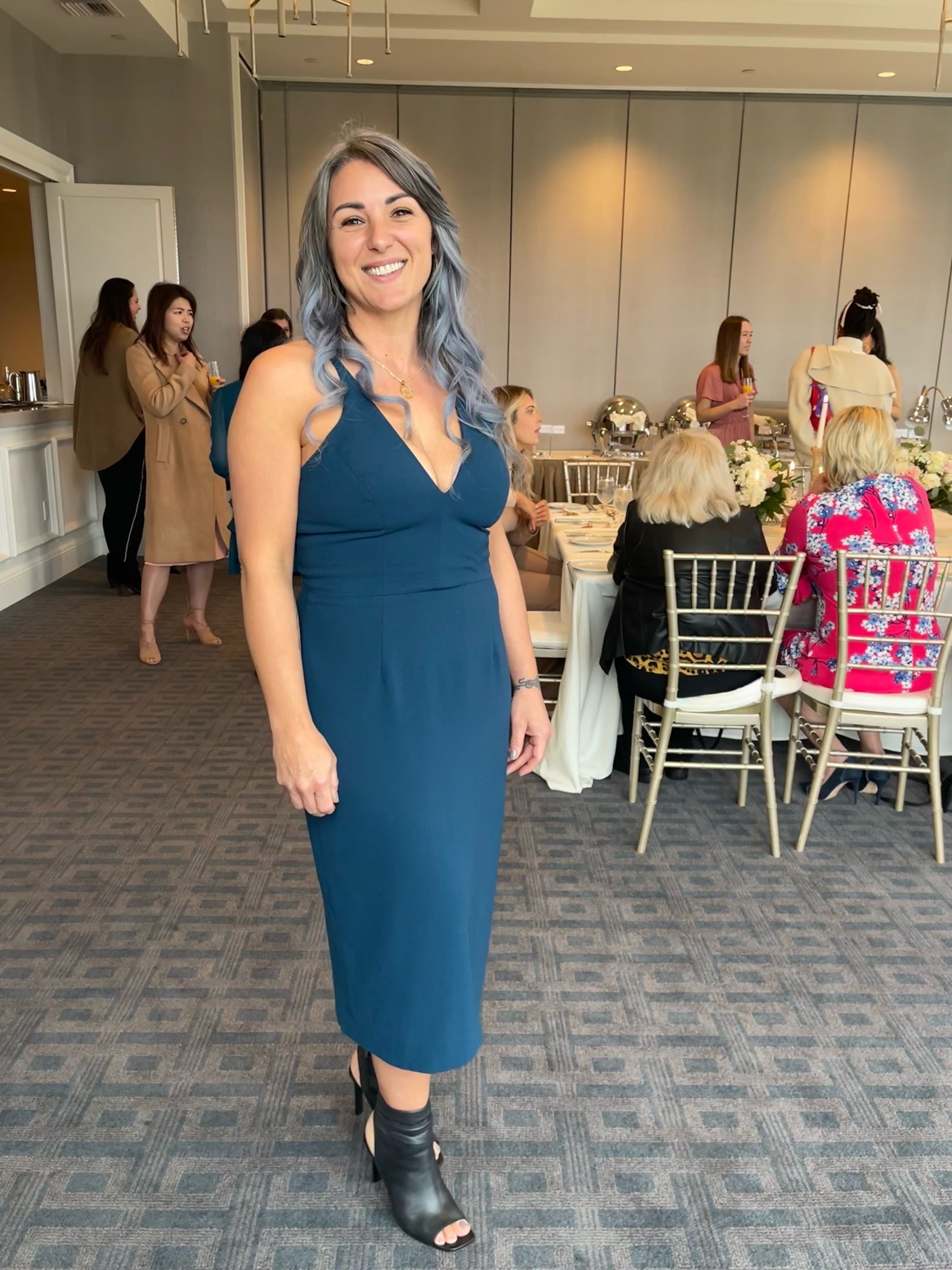 Blue Lyla Sheath by Dress The Population | Rent the Runway