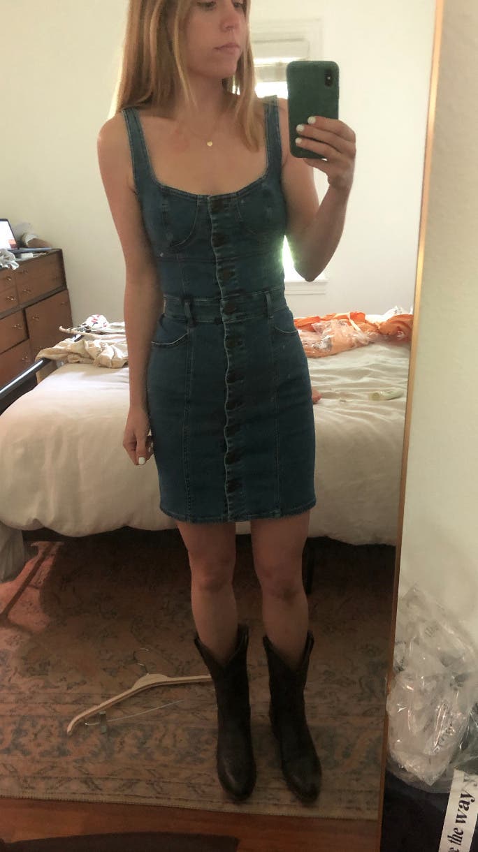 Denim Shannon Dress by 3x1 | Rent the Runway