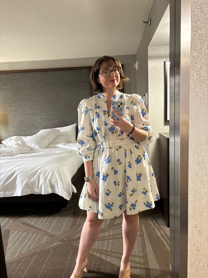 【Kate Spade】Painterly Bouquet Tiered Midi Dress ◆国内発送 kate spade new york painterly strokes tiered seersucker midi