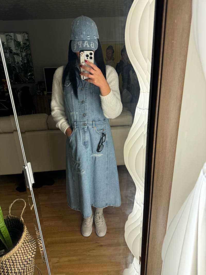 Distressed Denim Dress by MM6 Maison Margiela | Rent the Runway