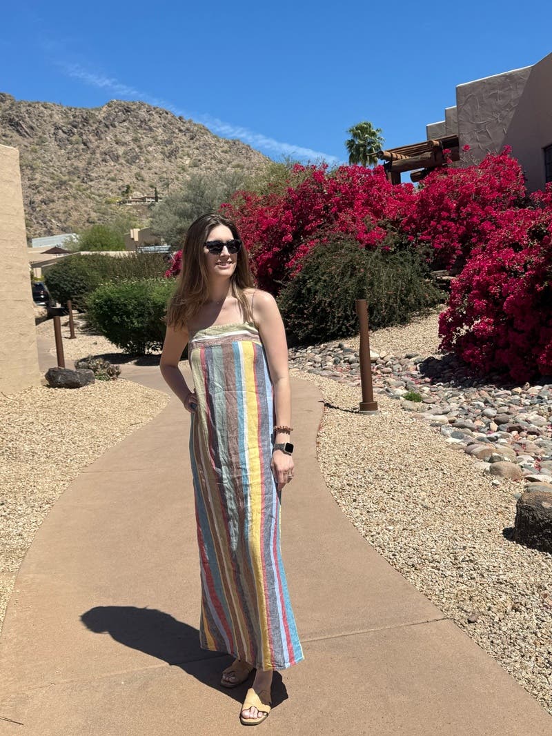 Lauren Linen Dress by Staud | Rent the Runway