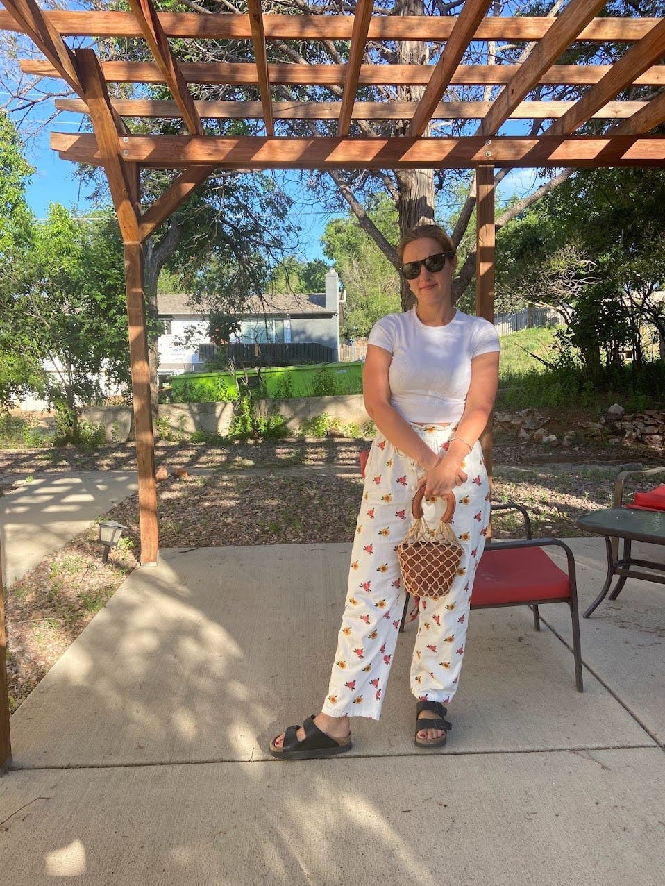 Mixed Flowers Embroidered Pants by FARM Rio | Rent the Runway