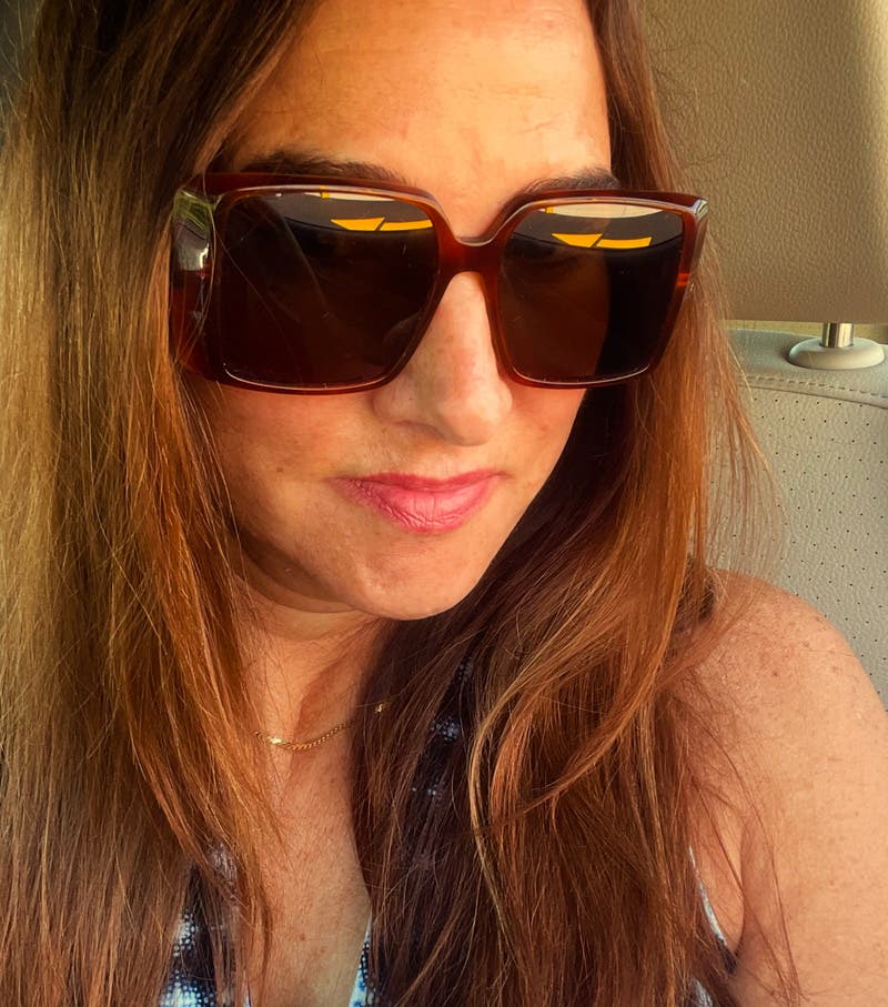 Havana Rectangular Sunglasses