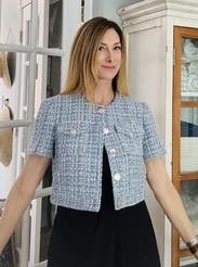 Fifth Avenue Short Sleeve Tweed Jacket – THE TOÉ
