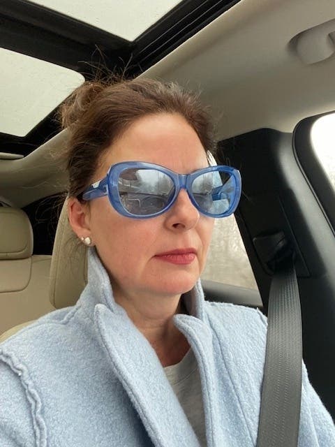 DRIES VAN NOTEN Linda Farrow ブルー サングラス LINDA FARROW x Dries Van Noten SS26 Our signature round acetate