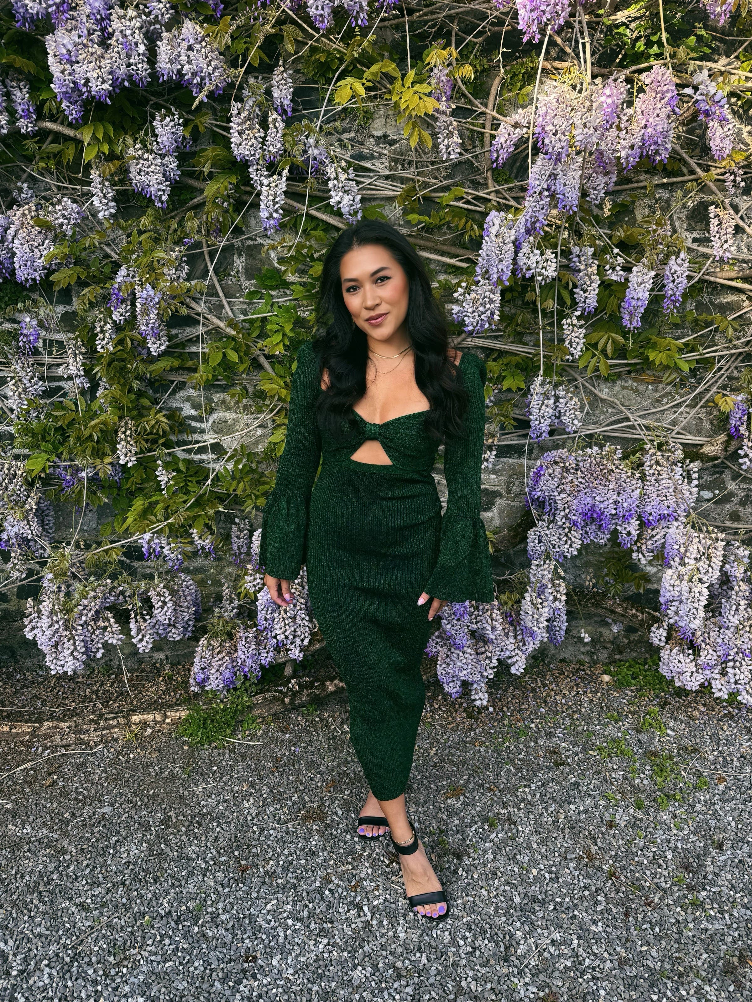 Green Knit Midi Dress by Self-Portrait | Rent the Runway Green Knit Midi Dress by Self-Portrait | Rent the Runway