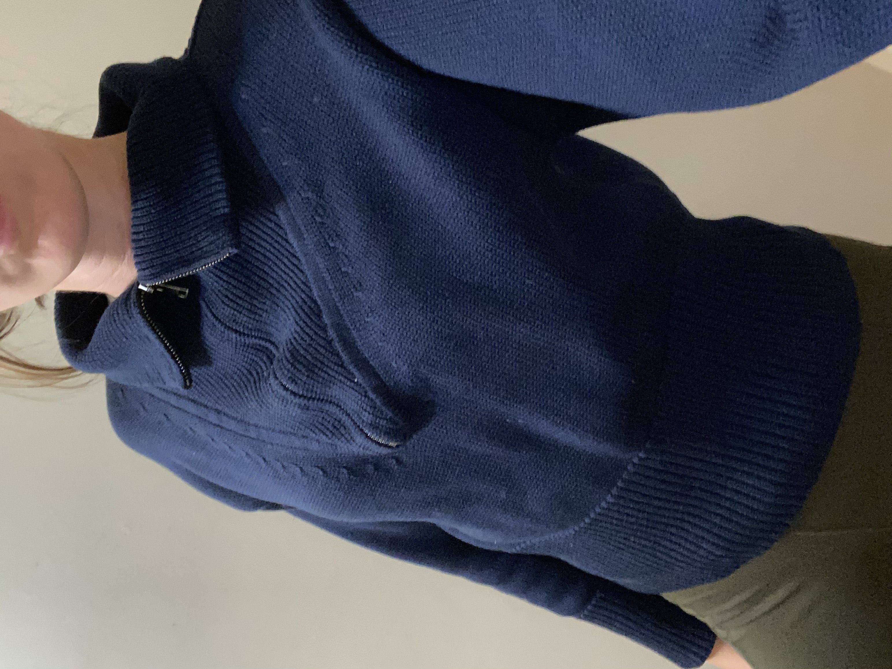 Navy Zip Up Sweater by Jil Sander Navy | Rent the Runway